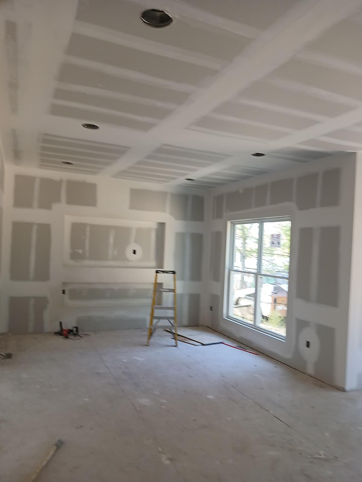 Hallway and archway drywall